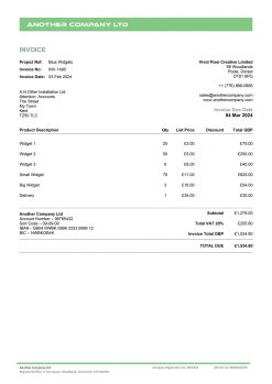 Clean - Invoice