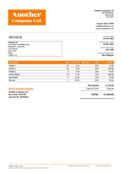 Orange - Invoice